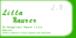 lilla maurer business card